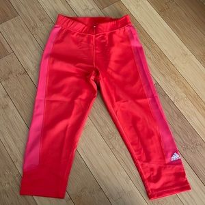 Awesome red adidas leggings